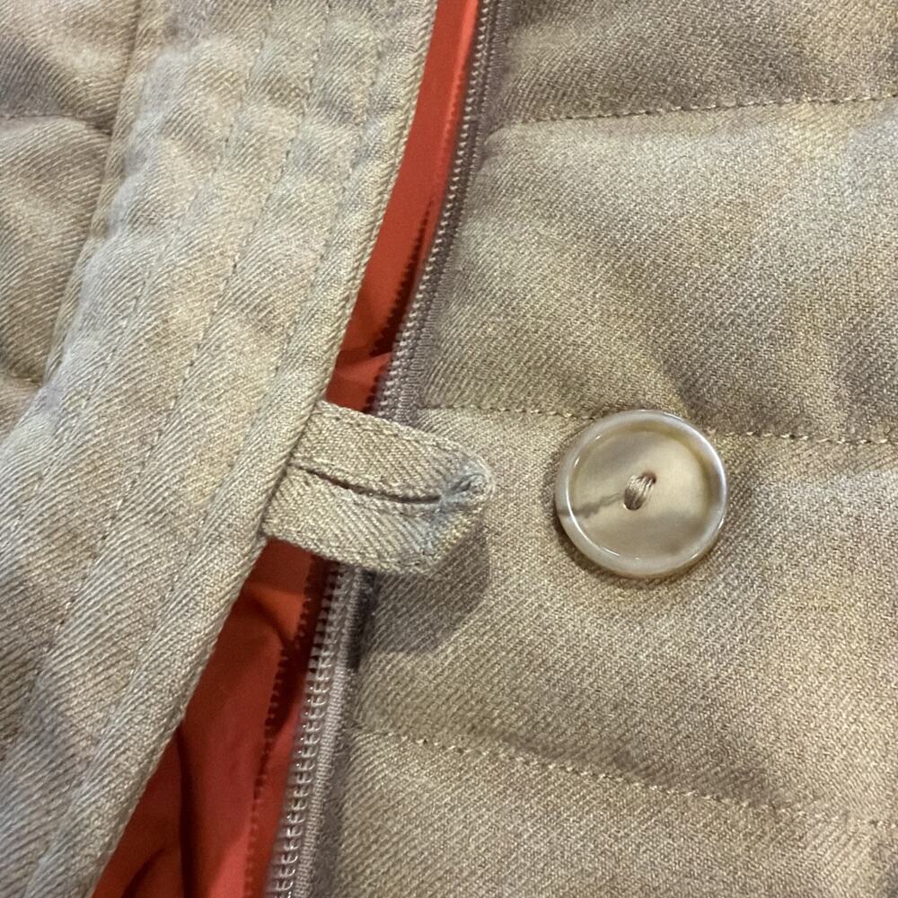 Patagonia Vagabunda Tan Quilted Vest M Womens Gorpcore Casual Outdoor Hiking - Picture 6 of 7